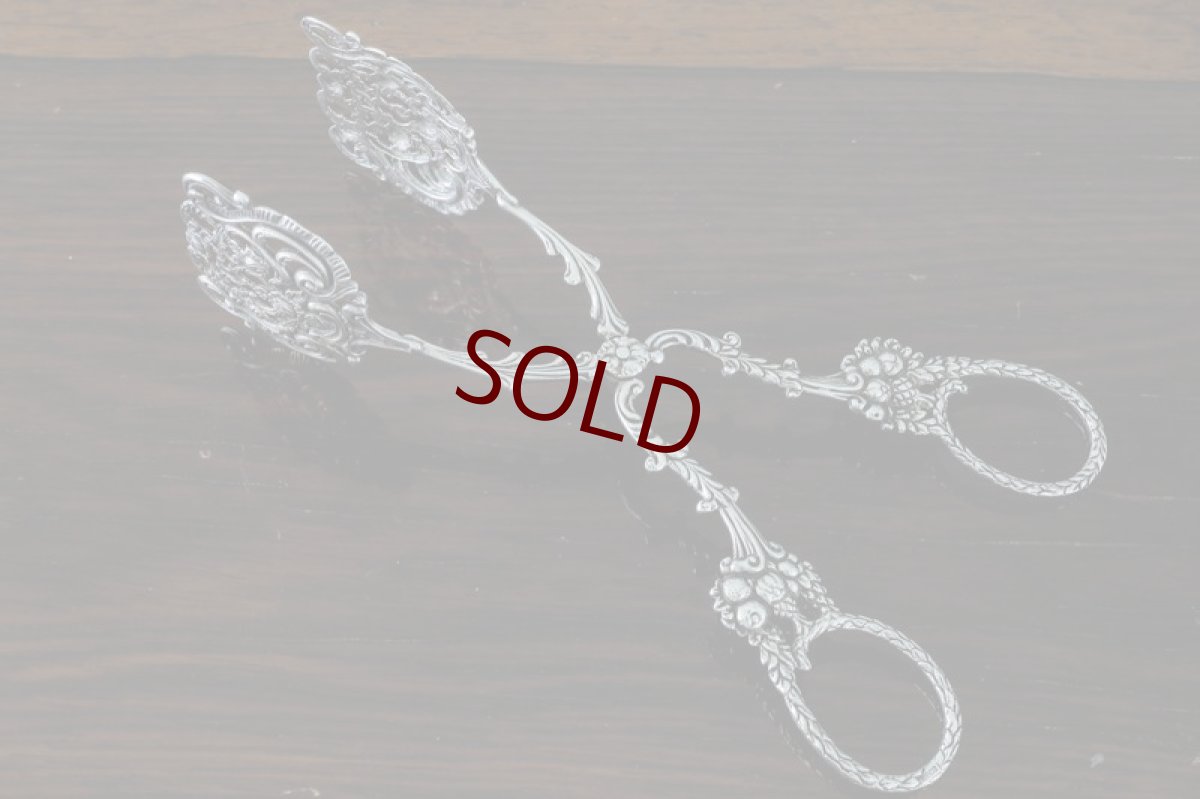 画像2:  純銀製（835）　ドイツ　ロココ薔薇の透かし細工　美装飾　ペイストリートング  (2)