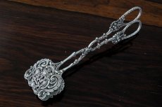 画像1:  純銀製（835）　ドイツ　ロココ薔薇の透かし細工　美装飾　ペイストリートング  (1)