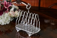 画像2: シルバープレート　ヴィクトリア時代後期　透かし細工　トーストラック  (2)