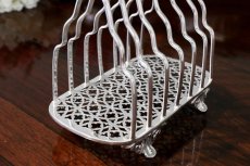 画像5: シルバープレート　ヴィクトリア時代後期　透かし細工　トーストラック  (5)