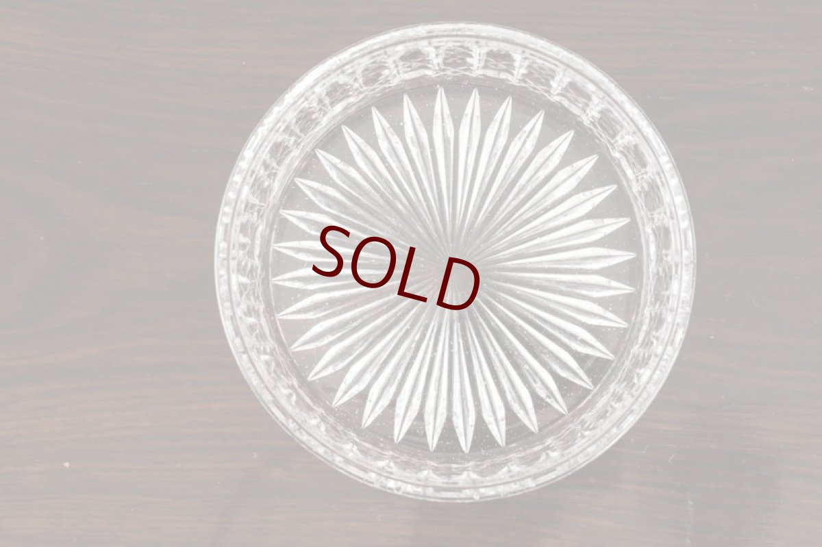 画像9: シルバープレート製　1900年前後　美装飾　ハンドカットクリスタルグラス　バターディッシュ (9)