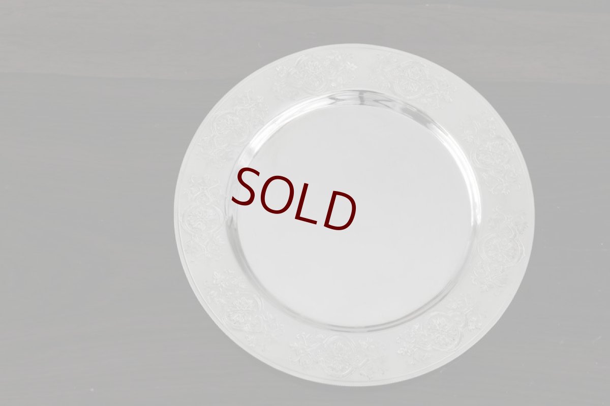 画像6: シルバープレート製　1900年前後　美装飾　ハンドカットクリスタルグラス　バターディッシュ (6)