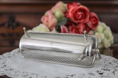 画像5: シルバープレート　ビンテージ　一番人気！　手彫り装飾　ビスケットトレイ  (5)