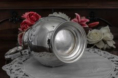 画像8: シルバープレート　ヴィクトリアンロココ　お花のガーランド　お花のチェイシング　コーヒーポット (8)