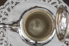 画像11: シルバープレート　ヴィクトリアンロココ　お花のガーランド　お花のチェイシング　コーヒーポット (11)