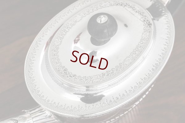 画像7:  純銀製（925）　1884年　クイーンアンスタイル　バチェラーサイズティーポット 