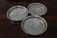 画像5: シルバープレート　1920－30年代　透かし細工　三段　アフタヌーンティー用　ケーキスタンド  (5)