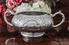 画像15: シルバープレート　ヴィクトリアン　お花の摘み、樹葉の彫刻が華麗な ティーコーヒー4点セット  (15)