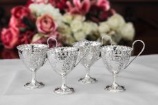 画像3: シルバープレート製　1892年　Walker & Hall 　エッグカップスタンド　セット (3)