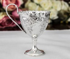 画像5: シルバープレート製　1892年　Walker & Hall 　エッグカップスタンド　セット (5)