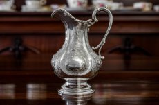 画像13: シルバープレート製　ヴィクトリア時代中期　お花と果物の手彫り彫刻　ティー＆コーヒー4点セット (13)