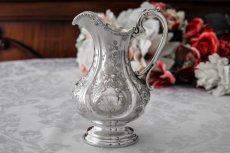 画像14: シルバープレート製　ヴィクトリア時代中期　お花と果物の手彫り彫刻　ティー＆コーヒー4点セット (14)