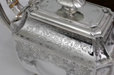 画像6: シルバープレート製 1888年 Atkins Brothers お花のガーランドのティーポット (6)