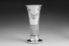 画像3: 純銀製（925）1907年　リボンガーランドの　花瓶　ペアセット (3)