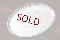 純銀製（925）リボンガーランドのドレッシングテーブルトレイ