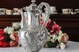 画像3: シルバープレート　ヴィクトリアン　ネオクラシカルスタイル　お花のガーランド　ティー＆コーヒーセット