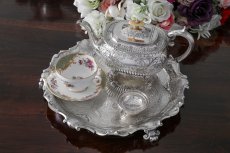 画像9: 純銀製（925）　1892年　美彫　バーナード　手彫り　サルヴァ  (9)