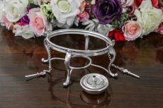 画像8:  シルバープレート  お花のガーランド　ティンスタイル　ティーケトル (8)