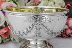 画像3: 純銀製（925）1905年Mappin &Webb リボンガーランド　ローズボウル (3)