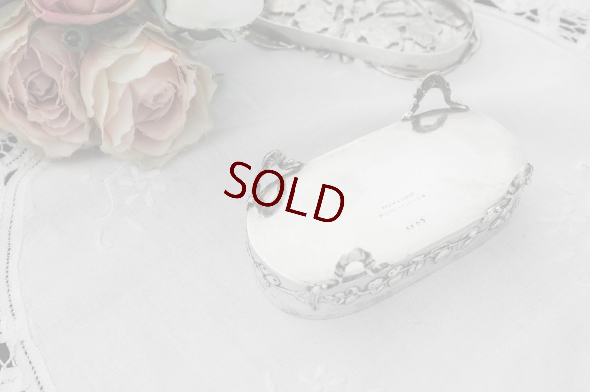 画像8: 純銀製（925）1909年 希少 アールヌーボー　お花のポプリケース (8)