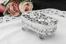 画像5: 純銀製（925）1909年 希少 アールヌーボー　お花のポプリケース (5)