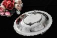 画像7: シルバープレート製　お花と薔薇ガーランド　お花のボーダー　ケーキバスケット