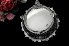 画像6: 純銀製（925）1919年　葡萄の鋳金細工　透かし細工のバスケット (6)