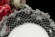 画像4: 純銀製（925）1919年　葡萄の鋳金細工　透かし細工のバスケット (4)