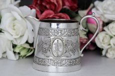 画像9: シルバープレート製　お花のチェイシング　ティー＆コーヒー　4点セット (9)