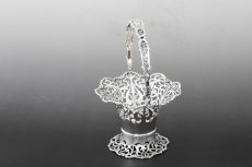 画像3: 純銀製（９２５）1910年 マッピン＆ウェッブ　透かし細工が美しい、　フラワーバスケット (3)