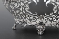 画像6: 純銀製（925）1929年　超美透かし細工　ブレッドバスケット (6)