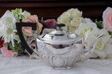 画像4: 純銀製（925）1906年　リボンガーランド　バチェラーサイズティーポット (4)