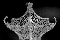 画像7: 純銀製（925）1911年　繊細な透かし細工　猫足　ブレッドバスケット (7)