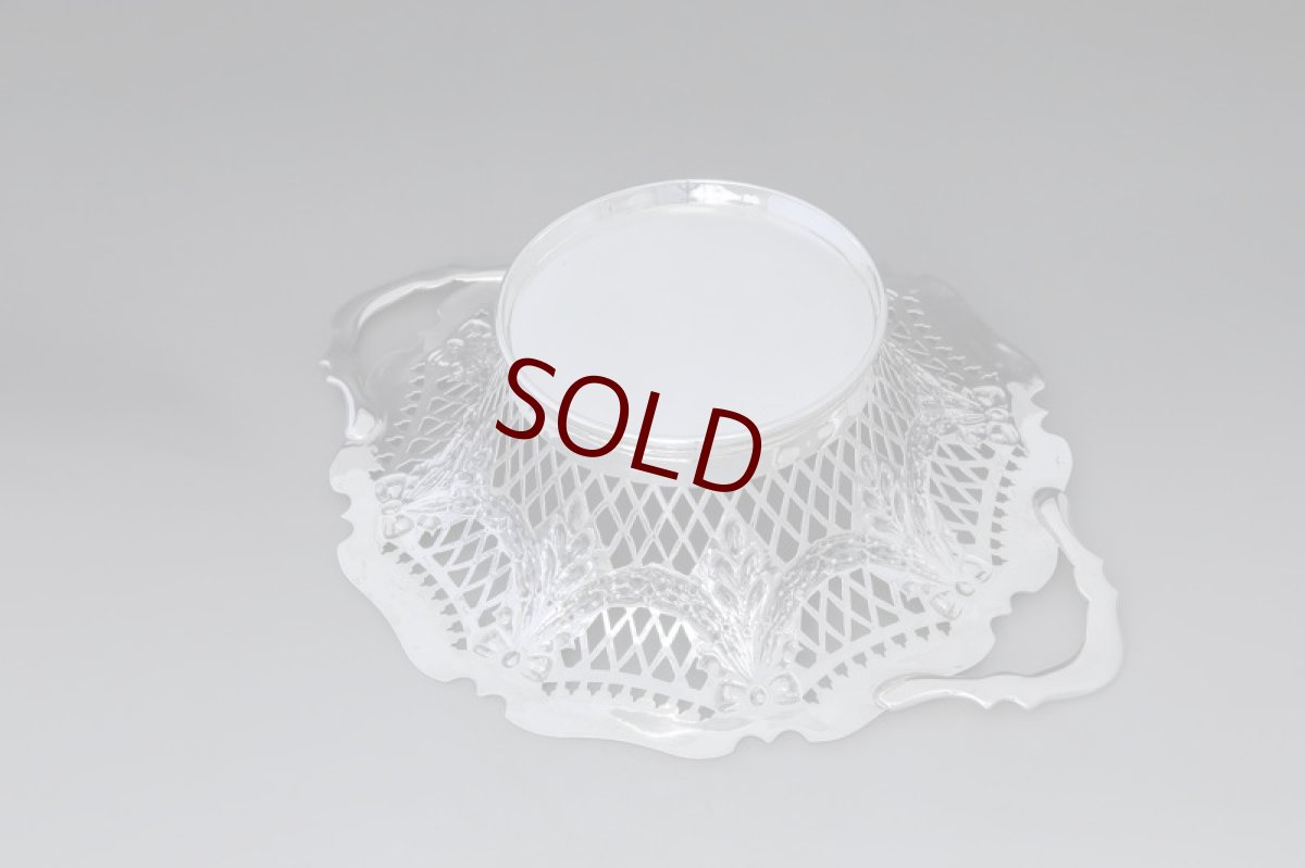 画像4: 純銀製（925）1912年　リボンガーランド　ブレッドバスケット  (4)