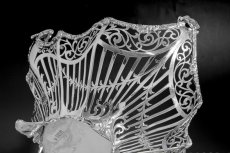 画像5: 純銀製（925）1911年　繊細な透かし細工　猫足　ブレッドバスケット (5)