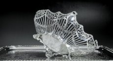 画像4: 純銀製（925）1911年　繊細な透かし細工　猫足　ブレッドバスケット (4)