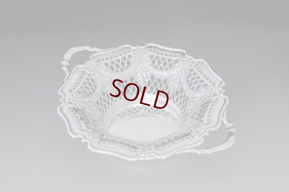 画像3: 純銀製（925）1912年　リボンガーランド　ブレッドバスケット  (3)