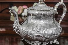画像4: シルバープレート製　ヴィクトリア時代後期　ルイスタイル　ティー＆コーヒー　4点セット (4)