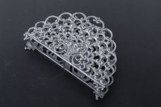 画像3: 純銀製（800）　ドイツ　1900年前後　透かし細工　ナプキンホルダー (3)