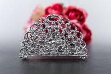 画像2: 純銀製（800）　ドイツ　1900年前後　透かし細工　ナプキンホルダー (2)