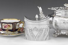 画像10: 純銀製（925）1896年　ハンドチェイス　フルーテッド　ティーキャディー  (10)