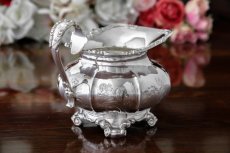 画像15: 純銀製（800）1860年前後　ベルギー製　メロン型　お花の摘み　ティー3点セット (15)