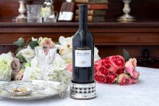 画像1: 純銀製（925）1990年　透かし細工　　ワインボトル/ ウィスキーボトル　コースター　  (1)