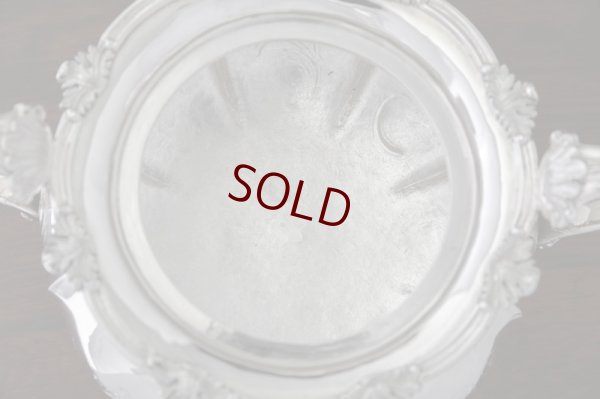 画像12: 純銀製（800）1860年前後　ベルギー製　メロン型　お花の摘み　ティー3点セット