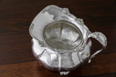 画像13: 純銀製（800）1860年前後　ベルギー製　メロン型　お花の摘み　ティー3点セット (13)