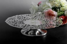 画像4: シルバープレート製　マッピン＆ウェッブ　ヴィンテージ透かし細工　ケーキスタンド (4)