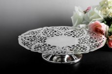 画像2: シルバープレート製　マッピン＆ウェッブ　ヴィンテージ透かし細工　ケーキスタンド (2)