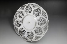 画像6: シルバープレート製　ヴィンテージ　美しいピアスワークのサンドイッチトレイ  (6)