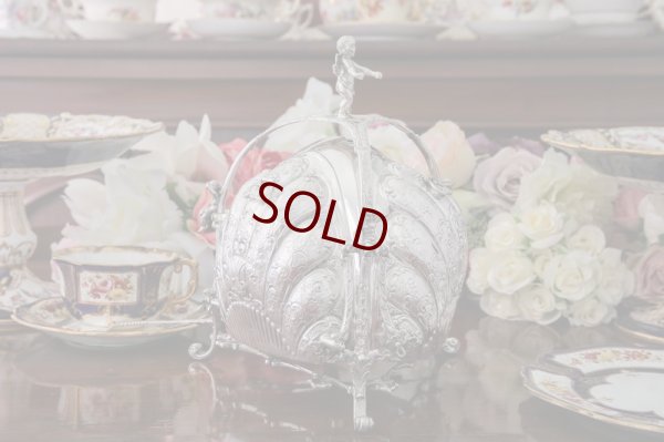 画像3: 純銀製（800）激レア　特級　エンジェルと薔薇の　三面　ビスケットウォーマー