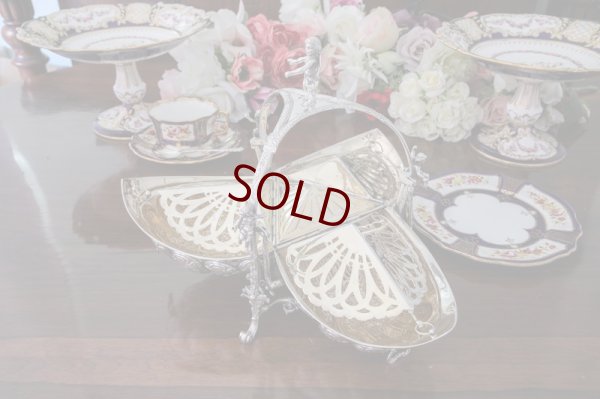 画像8: 純銀製（800）激レア　特級　エンジェルと薔薇の　三面　ビスケットウォーマー